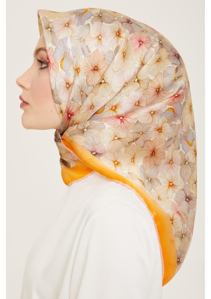 Ipek Eşarp Nostalji - 9108-22 Turuncu Twill