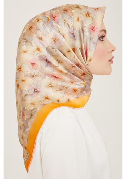 Ipek Eşarp Nostalji - 9108-22 Turuncu Twill