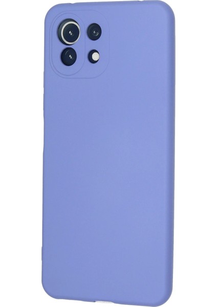 Xiaomi Mi 11 Lite Kılıf Nano Içi Kadife Silikon - Lila Nrmsa