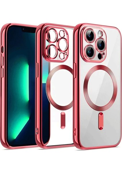Iphone 12 Pro Kılıf Kross Magneticsafe Kapak - Kırmızı Nrmsa