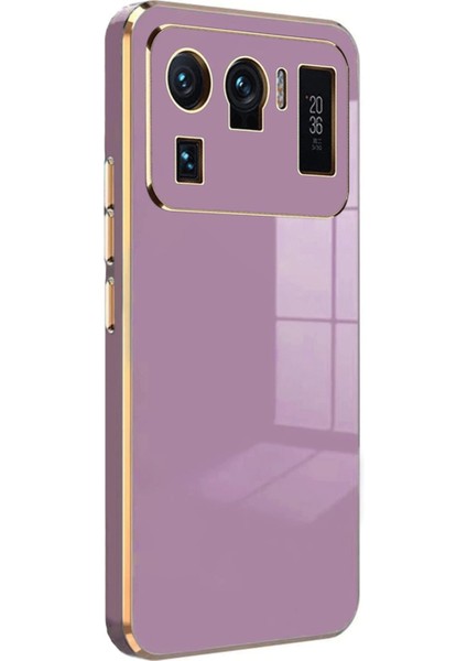 Xiaomi Mi 11 Ultra Kılıf Volet Silikon - Mor Nrmsa