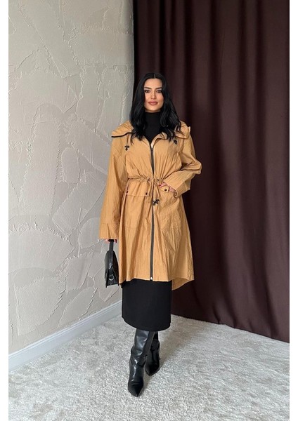 Taba Askı Detaylı Trençkot