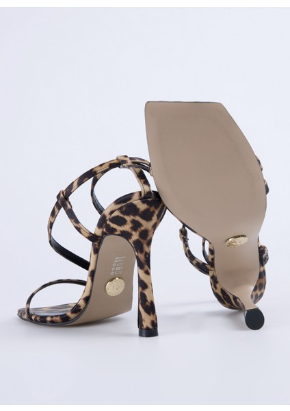 Kahve Kadın Stiletto Berta Leopar