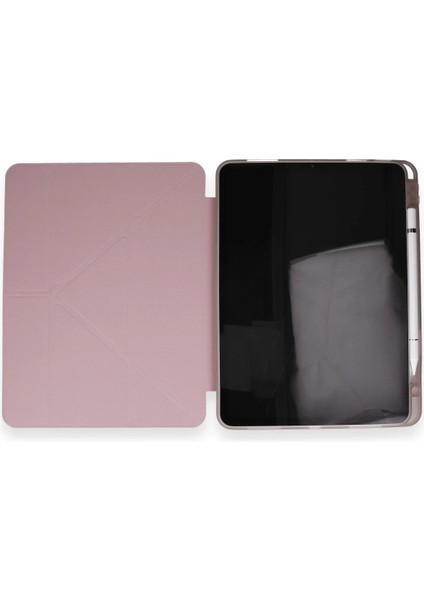 Xiaomi Pad 6 Kılıf Kalemlikli Mars Tablet Kılıfı - Rose Gold Nrmsa