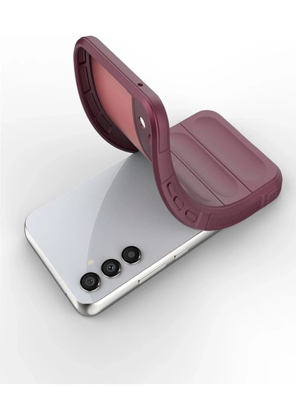 Samsung Galaxy M34 5g Kılıf Optimum Silikon - Bordo Nrmsa
