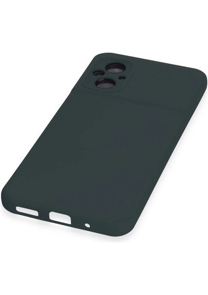 Xiaomi Poco M5 Kılıf Nano Içi Kadife Silikon - Koyu Yeşil Nrmsa