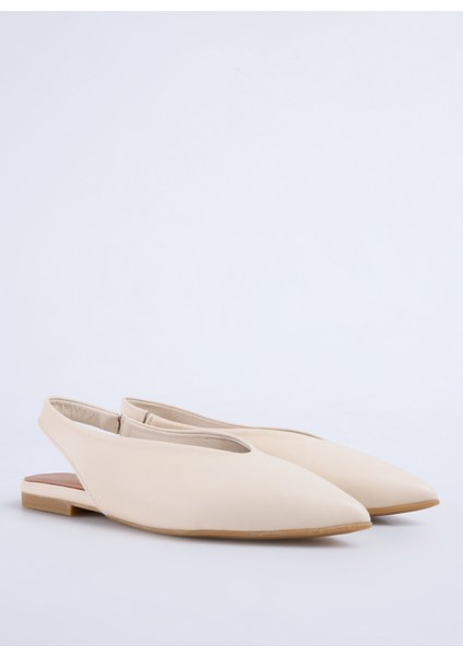 Deri Bej Kadın Babet D-Martınez fiyatları