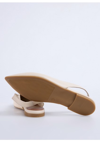 Deri Bej Kadın Babet D-Martınez fırsatları