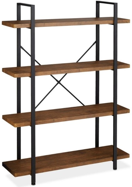 Rio Metal Kitaplık Doğal Ahşap Masif Raf modelleri