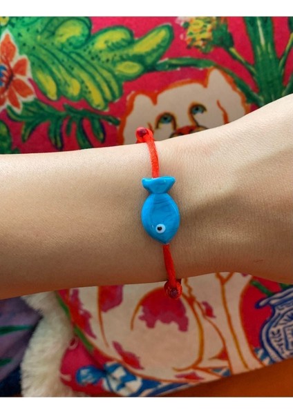 Murano Cam Boncuklu Balık Bileklik