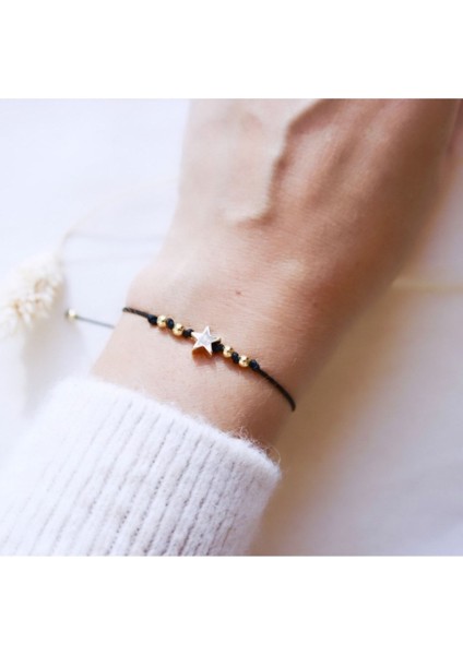 Siyah Yıldız Bileklik