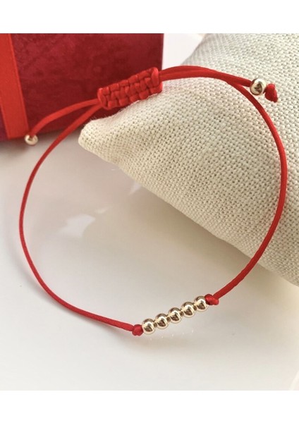 Kırmızı Top Bileklik