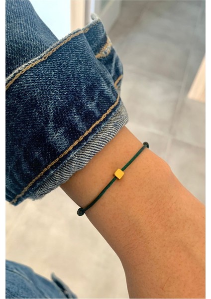 Yeşil Hematit Küp Bileklik