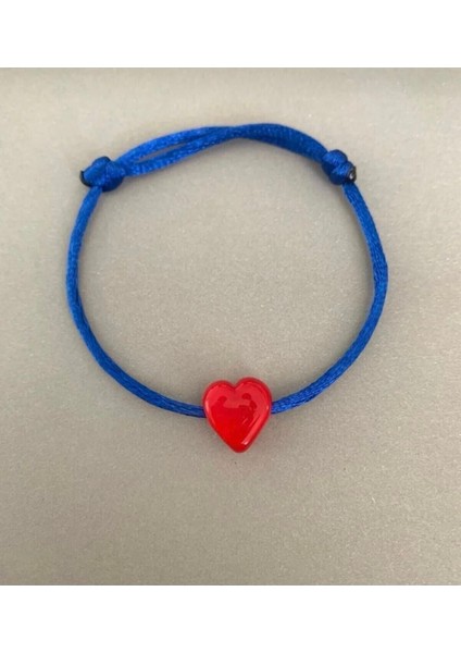 Murano Kalp Boncuklu Mavi Bileklik