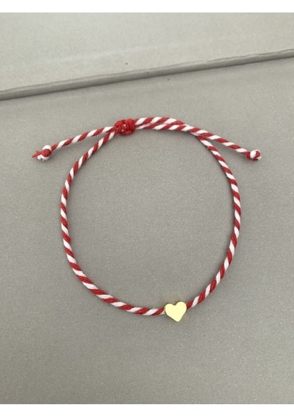 Marteniçka Ip Bileklik - Kalp Bileklik