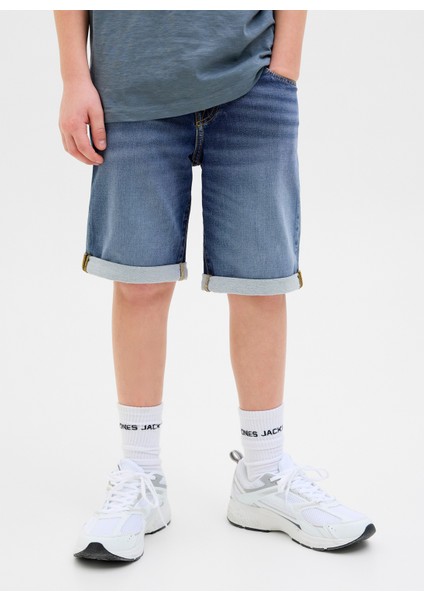 Normal Bel Normal Açık Mavi Erkek Çocuk Denim Şort 12269797 modelleri