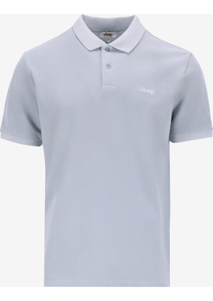 Düz Gri Erkek Polo T-Shirt J4SM-TST7232