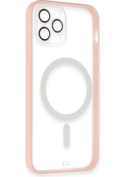 Iphone 12 Pro Kılıf Grand Magneticsafe Kapak - Pembe Nrmsa