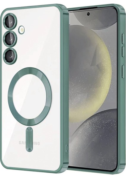 Samsung Galaxy S23 Kılıf Kross Magneticsafe Kapak - Koyu Yeşil Nrmsa