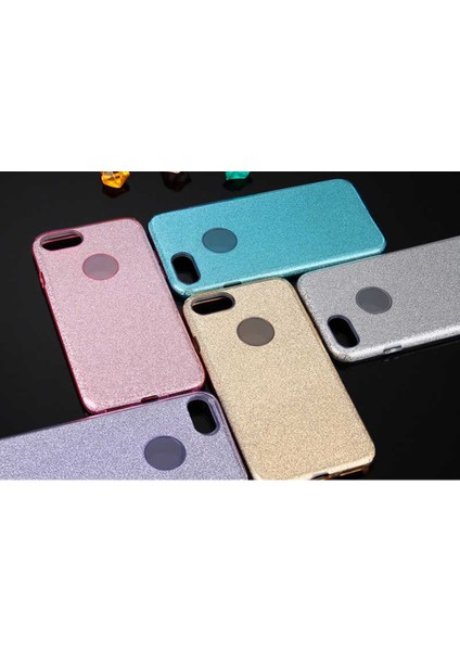 Apple iPhone 8 Kılıf Gold Jade Simli Silikon Kapak Esnek Ince (Apple iPhone 8, Gold) fiyatları