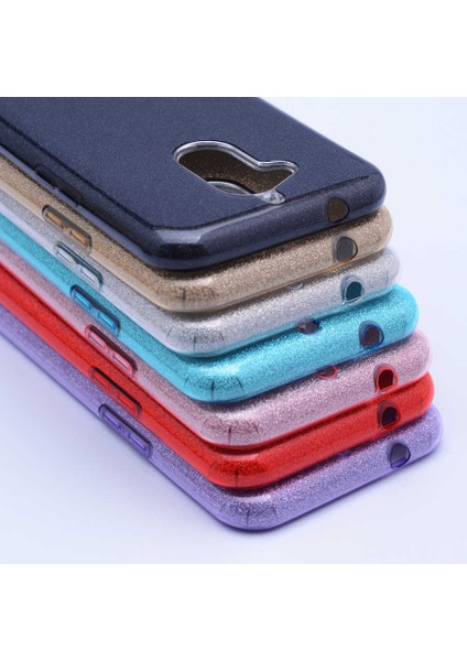 General Mobile 8 Kılıf Pembe Jade Simli Silikon Kapak Orijinal Esnek Ince (General Mobile 8, Pembe)