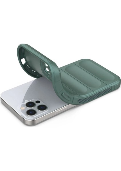 Iphone 12 Pro Kılıf Optimum Silikon - Koyu Yeşil Nrmsa