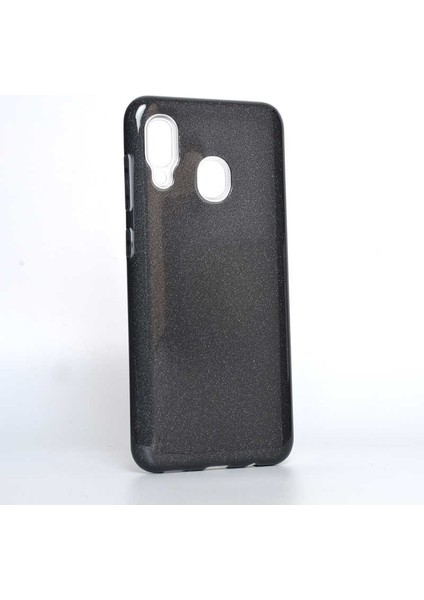 Huawei Y7 Prime 2019 Kılıf Siyah Jade Simli Silikon Kapak Esnek Ince (Huawei Y7 Prime 2019, Siyah)