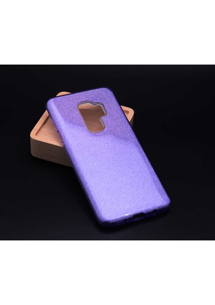 Samsung Galaxy A6 Plus 2018 Kılıf Mor Jade Simli Silikon Kapak Esnek Ince (Samsung Galaxy A6 Plus 2018, Mor)