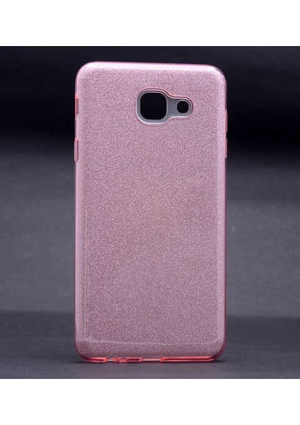 Samsung Galaxy J7 Max Kılıf Pembe Jade Simli Silikon Kapak Esnek Ince (Samsung Galaxy J7 Max, Pembe)