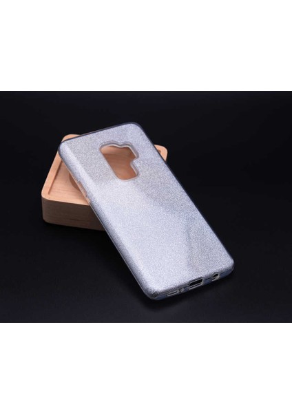 Samsung Galaxy A6 Plus 2018 Kılıf Gümüş Jade Simli Silikon Kapak Esnek Ince (Samsung Galaxy A6 Plus 2018, Gümüş)