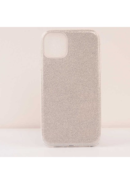 Apple iPhone 11 Pro Max Kılıf Gümüş Jade Simli Silikon Kapak Esnek Ince (Apple iPhone 11 Pro Max, Gümüş)