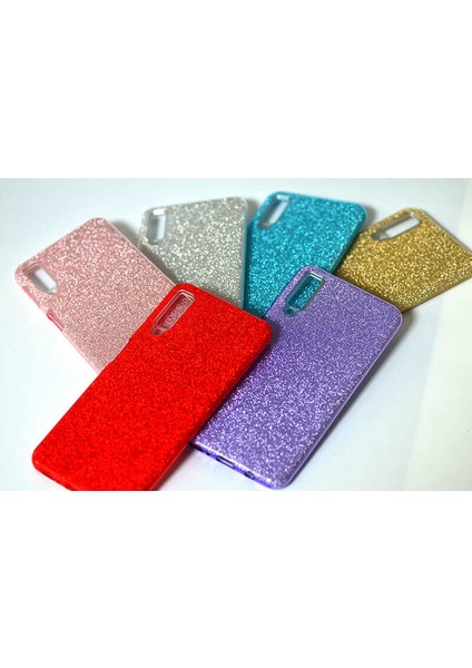 Samsung Galaxy A7 2018 Kılıf Gold Jade Simli Silikon Kapak Esnek Ince (Samsung Galaxy A7 2018, Gold) fiyatları