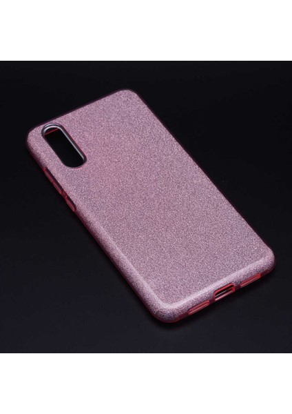 Huawei P20 Kılıf Pembe Jade Simli Silikon Kapak Esnek Ince (Huawei P20, Pembe)