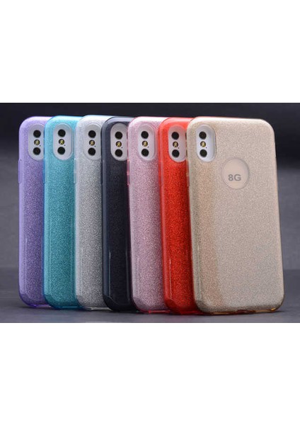 Apple iPhone X/xs Kılıf Mor Jade Simli Silikon Kapak Esnek Ince (Apple iPhone X/xs, Mor) fiyatları