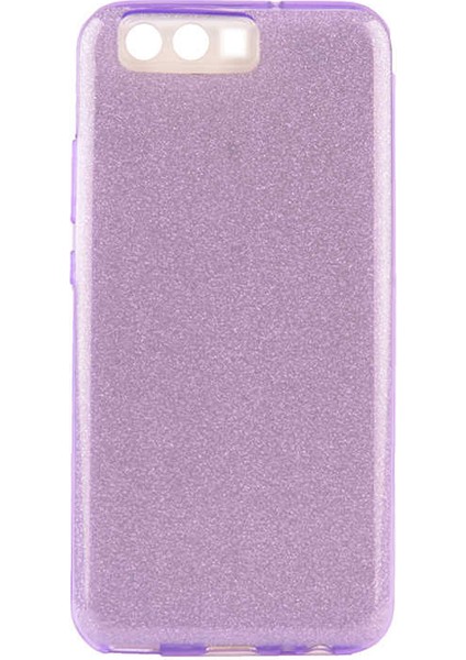 Huawei P10 Plus Kılıf Mor Jade Simli Silikon Kapak Orijinal Esnek Ince (Huawei P10 Plus, Mor)