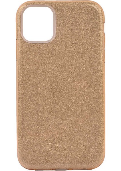Apple iPhone 11 Pro Max Kılıf Gold Jade Simli Silikon Kapak Esnek Ince (Apple iPhone 11 Pro Max, Gold)