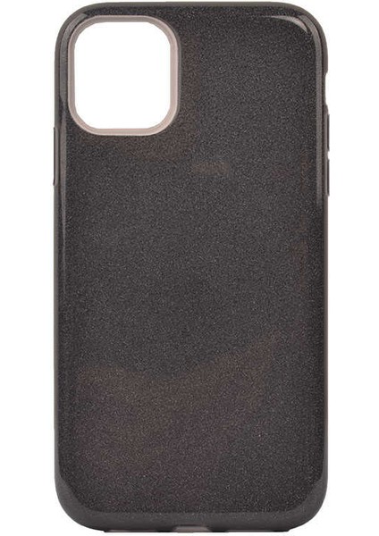 Apple iPhone 11 Pro Max Kılıf Siyah Jade Simli Silikon Kapak Esnek Ince (Apple iPhone 11 Pro Max, Siyah)