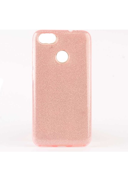 Huawei P9 Lite Mini Kılıf Pembe Jade Simli Silikon Kapak Orijinal Esnek Ince (Huawei P9 Lite Mini, Pembe)