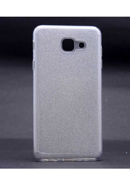 Samsung Galaxy J7 Max Kılıf Gümüş Jade Simli Silikon Kapak Esnek Ince (Samsung Galaxy J7 Max, Gümüş)