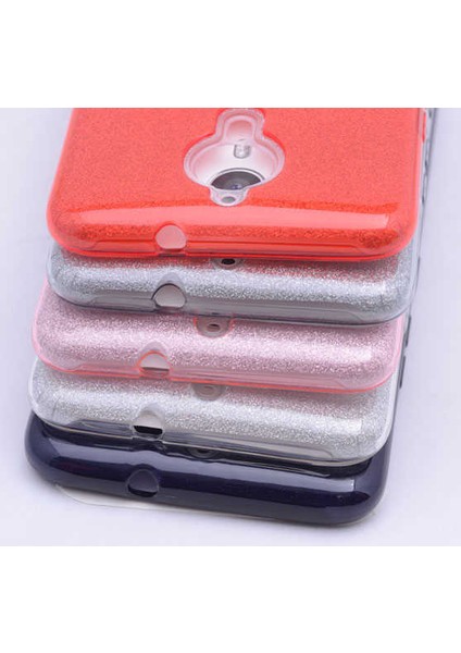 General Mobile 5 Plus Kılıf Kırmızı Jade Simli Silikon Kapak Orijinal Esnek Ince (General Mobile 5 Plus, Kırmızı)