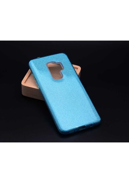 Samsung Galaxy A6 Plus 2018 Kılıf Mavi Jade Simli Silikon Kapak Esnek Ince (Samsung Galaxy A6 Plus 2018, Mavi)