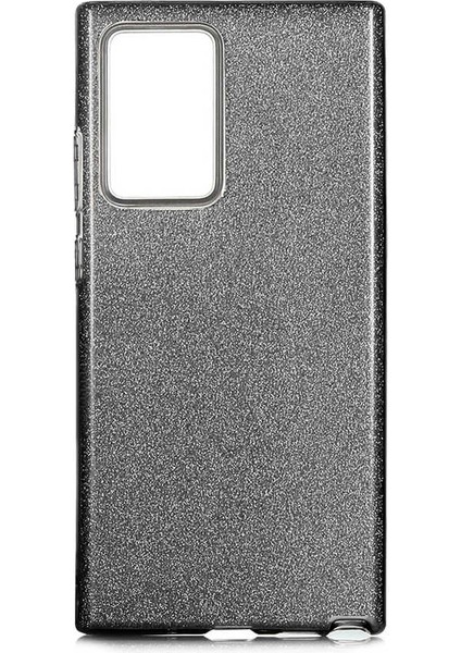 Samsung Galaxy Note 20 Ultra Kılıf Siyah Jade Simli Silikon Kapak Esnek Ince (Samsung Galaxy Note 20 Ultra, Siyah)