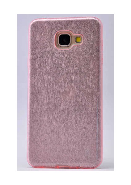 Samsung Galaxy A8 2016 Kılıf Pembe Jade Simli Silikon Kapak Orijinal Esnek Ince (Samsung Galaxy A8 2016, Pembe)