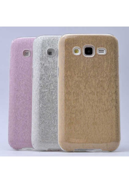 Samsung Galaxy J2 Kılıf Gold Jade Simli Silikon Kapak Orijinal Esnek Ince (Samsung Galaxy J2, Gold) fiyatları