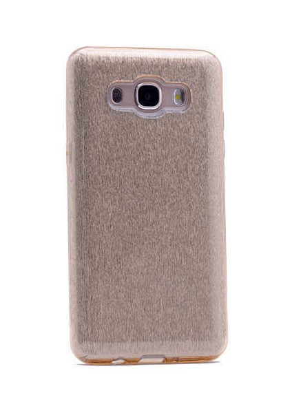 Samsung Galaxy J7 Kılıf Pembe Jade Simli Silikon Kapak Esnek Ince (Samsung Galaxy J7, Pembe)