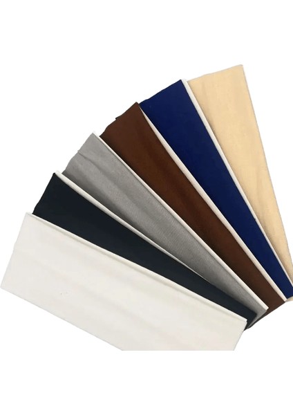 6pcs Kadın Spor Başlığı Bandı Elastik Ter Absorban Düz Renk Kafa Bandı Saç Aksesuar Şükran Noel Hediyesi: 6pcs/boyut: Boyut Tüm (Yurt Dışından)
