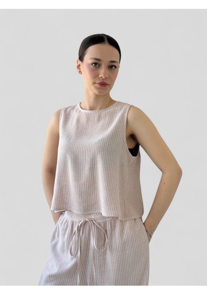 Sırtı Açık Kısa Bluz Üst Kadın Krem fiyatları