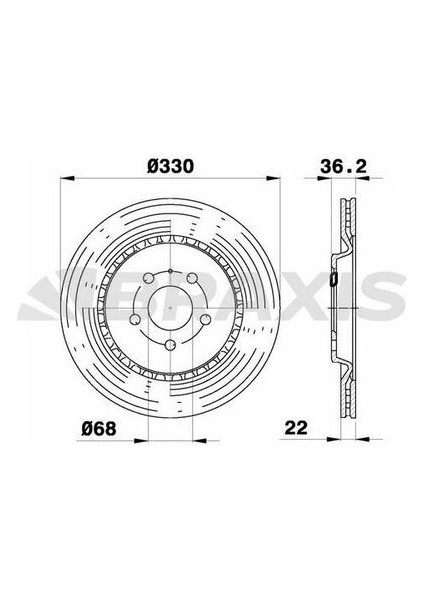 AE0419 Arka Fren Disk Aynası Audi A4 A5 A6 A7 A8 Q5 Porsche Macan 08- 8W0615601K