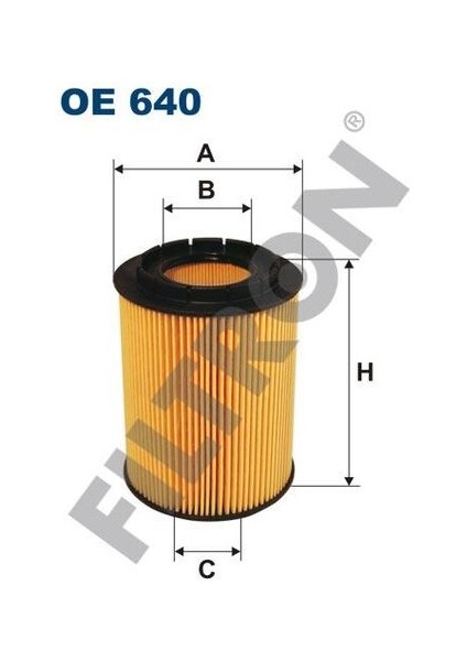 Fıltron OE640 Yağ Filtresi Passat 2.3-Transporter T5 3.2-A8 3.7-4