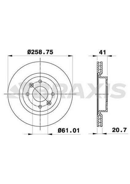 AE0307 Ön Fren Disk Aynası Havalı Renault 19 Clio I Iı Kangoo Megane I Symbol I Iı Twingo I Iı Logan Sandero 1.2 0 8201464598